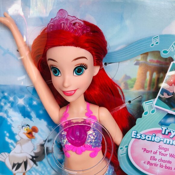 New in Box-Hasbro Disney Princess Shimmering Lights And Song Ariel Singing Doll - Picture 5 of 14